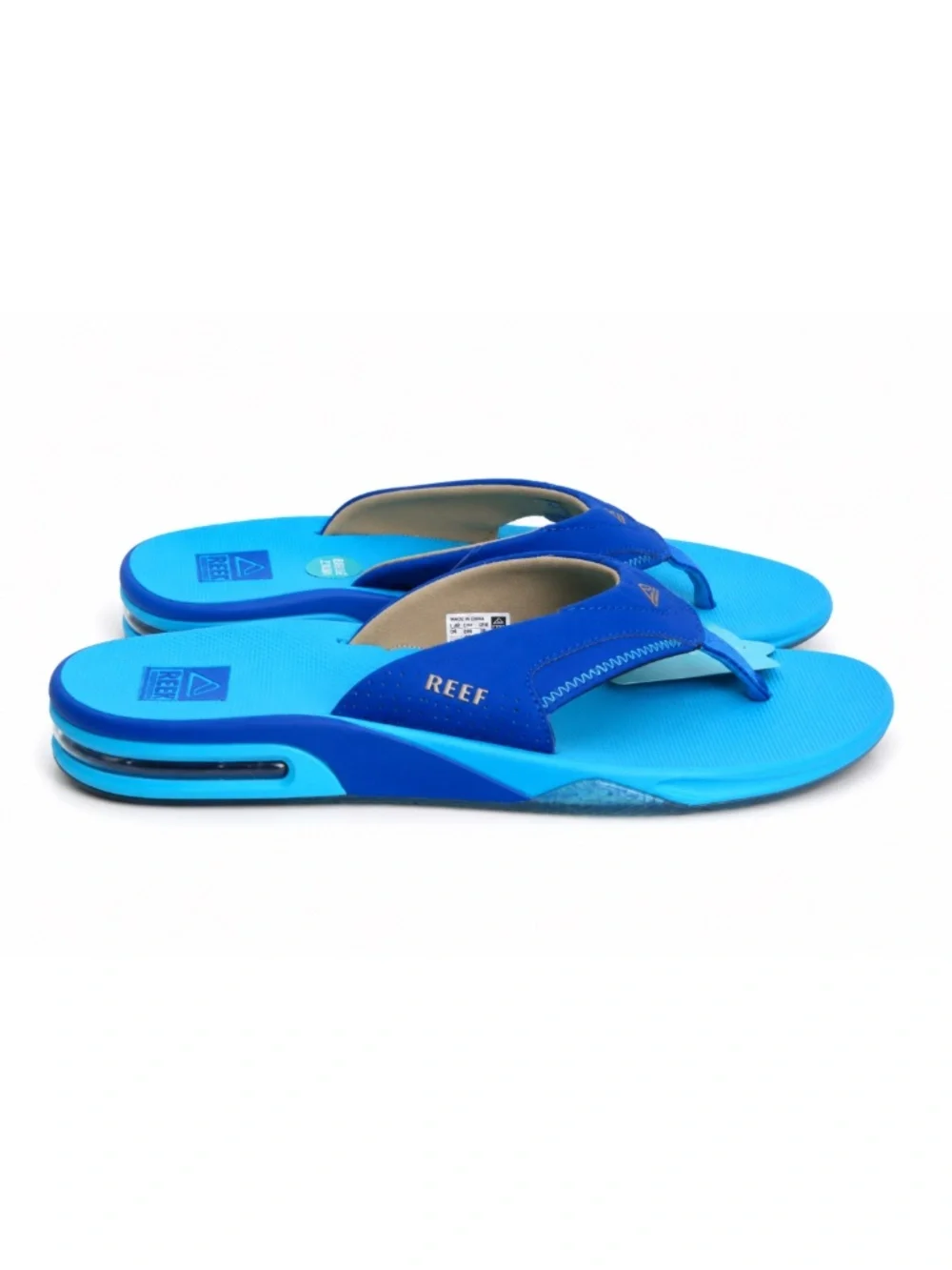 Reef Fanning Flip Flops Blue Activated Bottle Opener Sandal CJ6657 US 11 EU 44